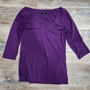 Jacob Women's Deep Purple Long Sleeve Top